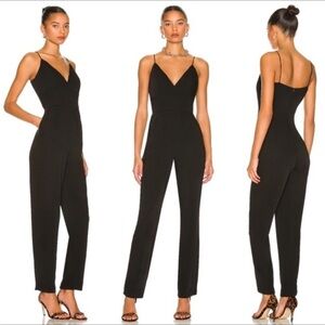 NWT More to Come x Revolve Heidi Cami Jumpsuit Black Pants One Piece